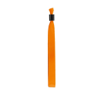 Zijdeachtige en glanzende armband met veiligheidssluiting kleur oranje eerste weergave
