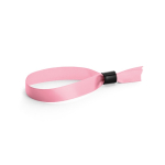 Zijdeachtige en glanzende armband met veiligheidssluiting kleur roze