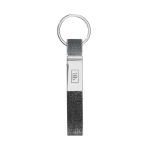 Elegante set met kaarthouder en sleutelhanger Elegance kleur grijs afbeelding met logo 6