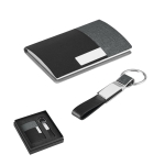 Elegante set met kaarthouder en sleutelhanger Elegance diverse kleuren