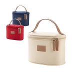 Mooie toilettas met logo van microvezel en leer Clubstyle diverse kleuren