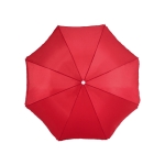 Bedrukte paraplu's met zilveren binnenkant en hoes Duocolor kleur rood tweede weergave