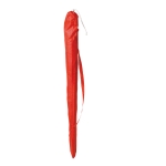 Bedrukte paraplu's met zilveren binnenkant en hoes Duocolor kleur rood in hoes