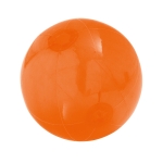 Kleurrijke transparante strandbal met logo Mini kleur oranje