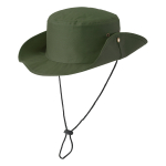 Safari-stijl hoed van polyester met ventilatiegaten kleur groen
