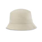 Bob-stijl hoed van canvasachtig katoen en polyester 220 g/m² kleur beige