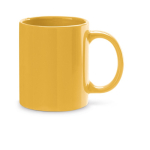 Keramische mok bedrukken met tekst 350ml Basic Colorful kleur geel