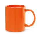 Keramische mok bedrukken met tekst 350ml Basic Colorful kleur oranje