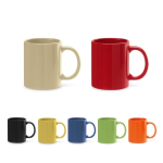 Keramische mok bedrukken met tekst 350ml Basic Colorful diverse kleuren