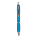 Goedkope plastic pennen met antislipafwerking bedrukken Colors kleur turkoois