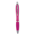 Goedkope plastic pennen met antislipafwerking bedrukken Colors kleur fuchsia