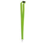Keycord bedrukken van 2 cm met veiligheidsclip BasicStyle Plus kleur appel groen