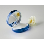 Gespiegelde lippenbalsem in metalen doos SPF 15 UV-reflectie kleur blauw vierde weergave