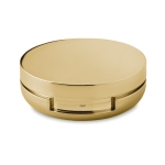 Gespiegelde lippenbalsem in metalen doos SPF 15 UV-reflectie kleur goud tweede weergave