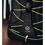 Polyester sportrugzak met logo HikeTrail 600D kleur groen tweede sfeervolle weergave 2