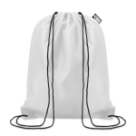 Gerecyclede plastic rugzakje bedrukken Urban Recycled kleur wit