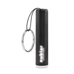 Sleutelhanger met lampje en kleurrijke cilindrische vorm Logolight kleur zwart