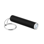 Sleutelhanger met lampje en kleurrijke cilindrische vorm Logolight kleur zwart derde weergave