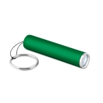 Sleutelhanger met lampje en kleurrijke cilindrische vorm Logolight kleur groen derde weergave