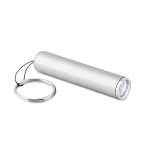 Sleutelhanger met lampje en kleurrijke cilindrische vorm Logolight kleur zilver derde weergave