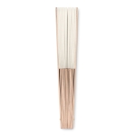 Handwaaier van hout en polyester Woodster kleur beige tweede weergave