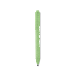 Ecologische pen met blauwe inkt bedrukken Ecologic Style kleur groen weergave met bedrukking