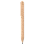 Ecologische pen met blauwe inkt bedrukken Ecologic Style kleur oranje tweede weergave