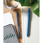 Ecologische pen met blauwe inkt bedrukken Ecologic Style sfeervolle hoofdweergave