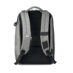 Merchandisingrugzakken voor 13'' laptop met zonnelader kleur zwart vijfde weergave