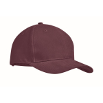 Hoge kwaliteit katoen baseball cap bedrukken Cottonstyle kleur bordeaux