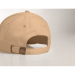 Hoge kwaliteit katoen baseball cap bedrukken Cottonstyle kleur beige foto bekijken tweede weergave