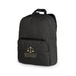 Polyester laptoprugzak met veel opbergruimte 14'' kleur zwart afbeelding met logo