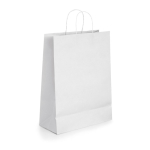 Goedkope witte papieren tasjes bedrukken 90 g/m2 Retail kleur wit