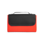 Opvouwbare picknickdeken van fleece stof 180 g/m2 Meadow kleur rood