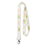 Keycord RPET 15mm kleur wit