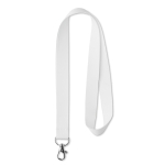Keycord RPET Sublim 15mm kleur wit