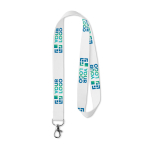 Keycord RPET Sublim 15mm weergave met bedrukking