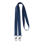 Keycord Duo 15mm kleur blauw