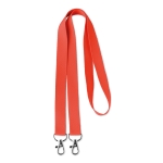 Keycord Duo 15mm kleur rood