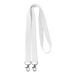 Keycord Duo 15mm kleur wit