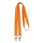 Keycord Duo 15mm kleur oranje