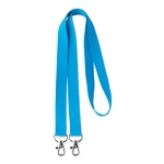 Keycord Duo 15mm kleur lichtblauw