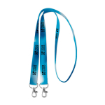Keycord Duo Sublim 15mm weergave met bedrukking