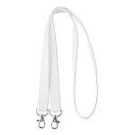 Keycord Duo RPET Sublim 15mm kleur wit
