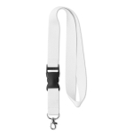 Keycord Woven Plus 15mm kleur wit