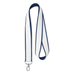 Keycord Double Sublim 20mm kleur marineblauw