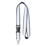 Keycord Double Sublim Plus 20mm kleur blauw