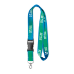 Keycord Double Sublim Plus 20mm weergave met bedrukking