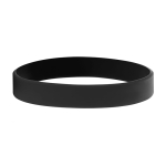 Duurzame 12mm siliconen polsbandjes bedrukken Regular kleur zwart