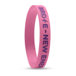 Duurzame siliconen armbandjes bedrukken met Low Relieve kleur roze